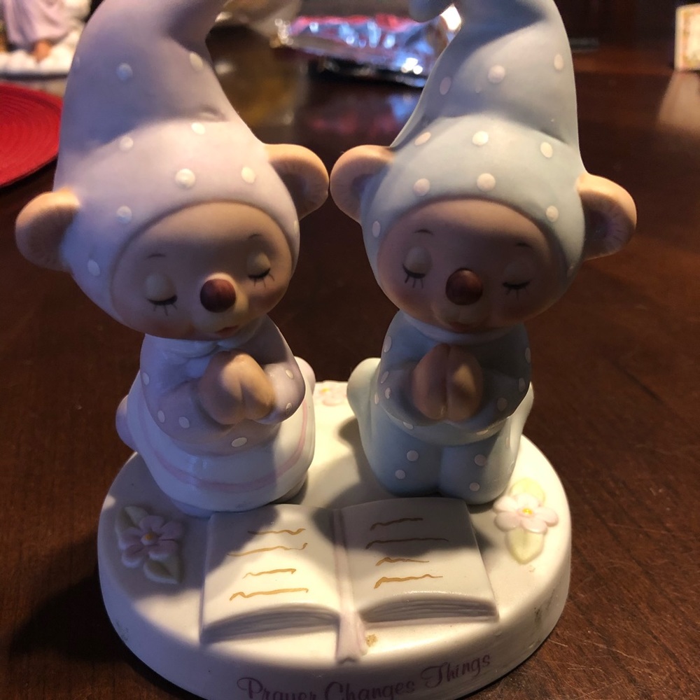 Porcelain Sleepytime Bears Wallace Berrie